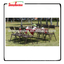 Outdoor Garten Kunststoff Klapptisch und Stuhl, Tisch und Stuhl Restaurant